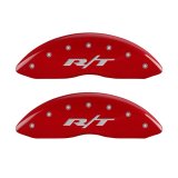 MGP 4 Caliper Covers Engraved Front & Rear RT1-Truck Red finish silver ch thumbnail 4