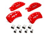MGP 4 Caliper Covers Engraved Front & Rear RT1-Truck Red finish silver ch thumbnail 8
