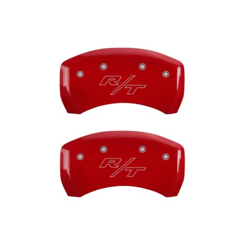 MGP 4 Caliper Covers Engraved Front & Rear Vintage Style/RT Red finish silver ch thumbnail 7