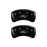 MGP 4 Caliper Covers Engraved Front & Rear Oval logo/Ford Black finish silver ch thumbnail 6