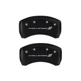 MGP 4 Caliper Covers Engraved Front & Rear With stripes/Challenger Red finish silver ch thumbnail 9