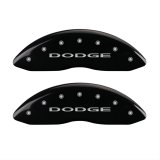 MGP 4 Caliper Covers Engraved Front & Rear With out stripes/Dodge Black finish silver ch thumbnail 1