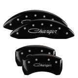 MGP 4 Caliper Covers Engraved Front & Rear With out stripes/Dodge Yellow finish black ch thumbnail 5