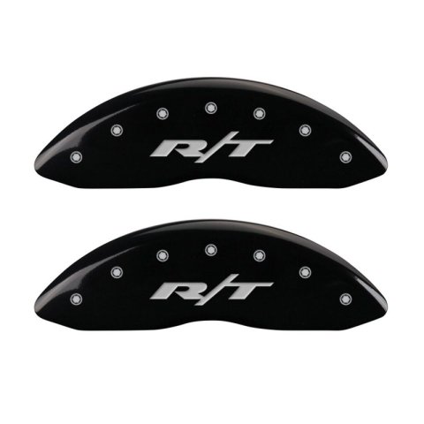 MGP 4 Caliper Covers Engraved Front & Rear RT1-Truck Black finish silver ch thumbnail 6