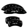 MGP 4 Caliper Covers Engraved Front & Rear RT1-Truck Black finish silver ch thumbnail 7