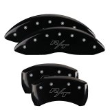 MGP 4 Caliper Covers Engraved Front & Rear Vintage Style/RT Black finish silver ch thumbnail 4