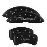 MGP 4 Caliper Covers Engraved Front & Rear Vintage Style/RT Black finish silver ch thumbnail 5