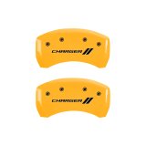MGP 4 Caliper Covers Engraved Front & Rear Block/Charger Black finish silver ch thumbnail 6