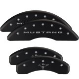 MGP 4 Caliper Covers Engraved Front & Rear Oval logo/Ford Black finish silver ch thumbnail 3