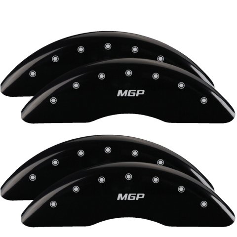 MGP 4 Caliper Covers Engraved Front & Rear MGP Black finish silver ch thumbnail 2