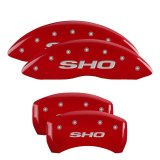 MGP 4 Caliper Covers Engraved Front & Rear MGP Red finish silver ch thumbnail 5
