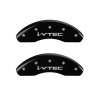 MGP Front set 2 Caliper Covers Engraved Front i-Vtec Black finish silver ch thumbnail 7