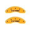 MGP Front set 2 Caliper Covers Engraved Front i-Vtec Yellow finish black ch thumbnail 7