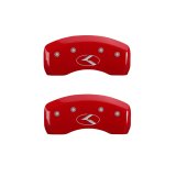 MGP 4 Caliper Covers Engraved Front & Rear Circle K/Kia Yellow finish black ch thumbnail 9