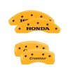 MGP 4 Caliper Covers Engraved Front Honda Engraved Rear Crosstour Yellow finish black ch thumbnail 8