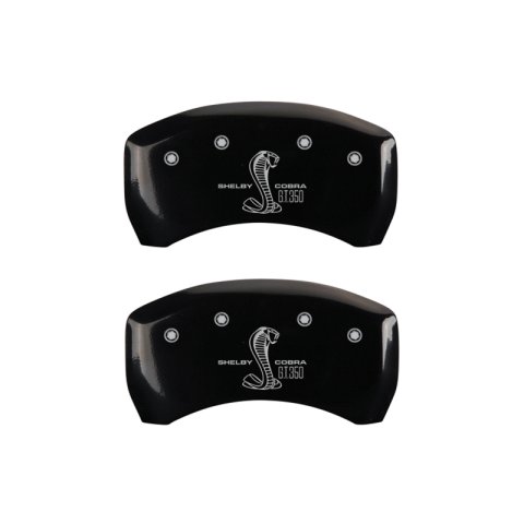 MGP Rear set 2 Caliper Covers Engraved Rear Boss Black finish silver ch thumbnail 5