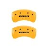 MGP Rear set 2 Caliper Covers Engraved Rear Boss Yellow finish black ch thumbnail 7