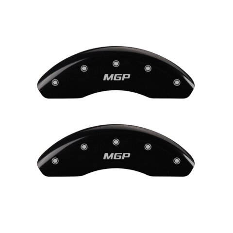 MGP 4 Caliper Covers Engraved Front & Rear MGP Black finish silver ch thumbnail 3
