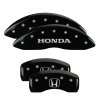 MGP 4 Caliper Covers Engraved Front Honda Engraved Rear H Logo Black finish silver ch thumbnail 8
