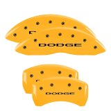 MGP 4 Caliper Covers Engraved Front & Rear With out stripes/Dodge Red finish silver ch thumbnail 5