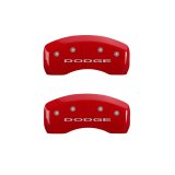 MGP 4 Caliper Covers Engraved Front & Rear With out stripes/Dodge Red finish silver ch thumbnail 9