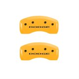MGP 4 Caliper Covers Engraved Front & Rear With out stripes/Dodge Yellow finish black ch thumbnail 1