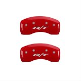 MGP 4 Caliper Covers Engraved Front & Rear RT Red finish silver ch thumbnail 2