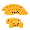 MGP 4 Caliper Covers Engraved Front & Rear RT Yellow finish black ch thumbnail 8