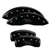 MGP 4 Caliper Covers Engraved Front & Rear Vintage Style/RT Black finish silver ch thumbnail 8