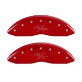 MGP 4 Caliper Covers Engraved Front & Rear Vintage Style/RT Red finish silver ch thumbnail 1