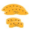 MGP 4 Caliper Covers Engraved Front & Rear Vintage Style/RT Yellow finish black ch thumbnail 8