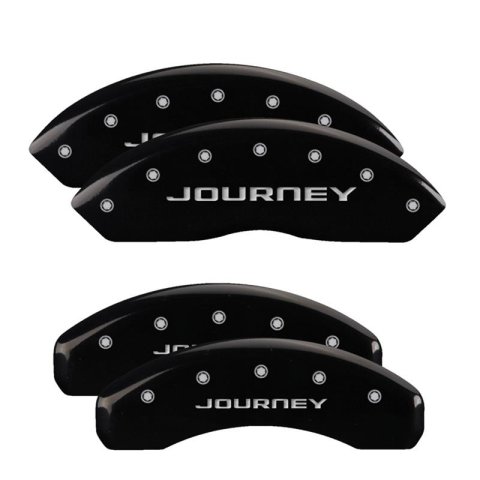 MGP 4 Caliper Covers Engraved Front & Rear With out stripes/Journey Black finish silver ch thumbnail 3