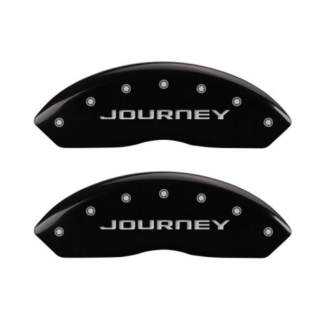 MGP 4 Caliper Covers Engraved Front & Rear With out stripes/Journey Black finish silver ch thumbnail 4