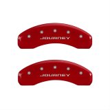 MGP 4 Caliper Covers Engraved Front & Rear With out stripes/Journey Red finish silver ch thumbnail 2