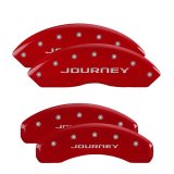 MGP 4 Caliper Covers Engraved Front & Rear With out stripes/Journey Red finish silver ch thumbnail 3