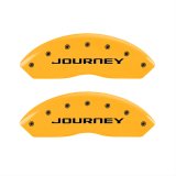 MGP 4 Caliper Covers Engraved Front & Rear With out stripes/Journey Yellow finish black ch thumbnail 1