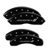 MGP 4 Caliper Covers Engraved Front & Rear With stripes/Journey Black finish silver ch thumbnail 8