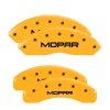 MGP 4 Caliper Covers Engraved Front & Rear MOPAR Yellow finish black ch thumbnail 8