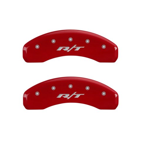 MGP 4 Caliper Covers Engraved Front & Rear RT Red finish silver ch thumbnail 6
