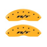 MGP 4 Caliper Covers Engraved Front & Rear RT Yellow finish black ch thumbnail 4