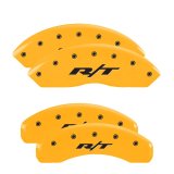 MGP 4 Caliper Covers Engraved Front & Rear RT Yellow finish black ch thumbnail 5