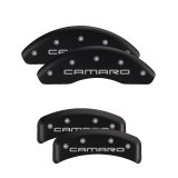 MGP 4 Caliper Covers Engraved Front & Rear With stripes/Challenger Black finish silver ch thumbnail 4