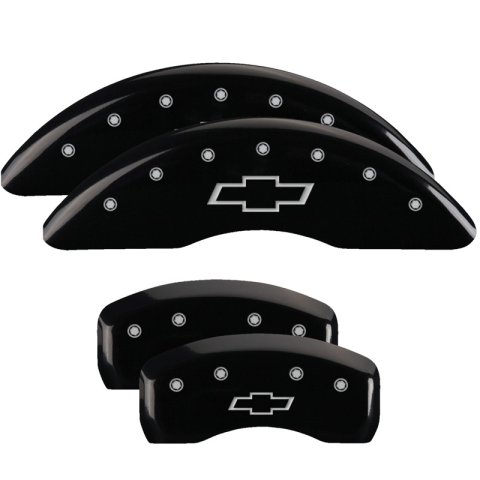 MGP 4 Caliper Covers Engraved Front & Rear MGP Black finish silver ch thumbnail 6