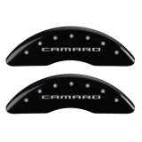 MGP 4 Caliper Covers Engraved Front Gen 5/Camaro Engraved Rear Gen 5/Z28 Black finish silver ch thumbnail 5