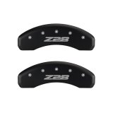 MGP 4 Caliper Covers Engraved Front Gen 5/Camaro Engraved Rear Gen 5/Z28 Red finish silver ch thumbnail 9