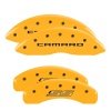 MGP 4 Caliper Covers Engraved Front Gen 5/Camaro Engraved Rear Gen 5/SS Yellow finish black ch thumbnail 8
