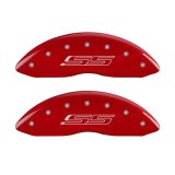 MGP 4 Caliper Covers Engraved Front & Rear Gen 5/SS Red finish silver ch thumbnail 5