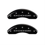MGP 4 Caliper Covers Engraved Front & Rear With out stripes/Dodge Black finish silver ch thumbnail 1