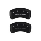 MGP 4 Caliper Covers Engraved Front & Rear With out stripes/Dodge Black finish silver ch thumbnail 3