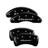 MGP 4 Caliper Covers Engraved Front & Rear With out stripes/Dart Black finish silver ch thumbnail 3